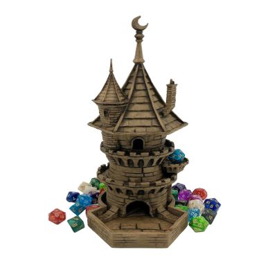 Bear and Wolf Studio - Fate's End Dice Towers by Kimbolt Creations - 3D Printed and Hand-Painted Dice Towers (Wizard Dice Tower)