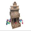 Bear and Wolf Studio - Fate's End Dice Towers by Kimbolt Creations - 3D Printed and Hand-Painted Dice Towers (Old West Ghost Town Dice Tower) view 1