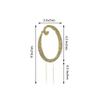 Efavormart 4.5" Gold Shinny Rhinestone Letters Cake Toppers For Wedding Birthday Party Special Event Personalized Decorations - 2 view 2