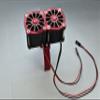 GPM Upgrades Aluminum 7075-T6 Motor Heatsink with Dual Cooling Fan and Adjustable Mount for 1/5 Kraton 8S BLX Monster Truck (ARA110002) (ARA5810) 1/5 X-MAXX XO-01 RC Cars (red) view 2