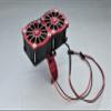 GPM Upgrades Aluminum 7075-T6 Motor Heatsink with Dual Cooling Fan and Adjustable Mount for 1/5 Kraton 8S BLX Monster Truck (ARA110002) (ARA5810) 1/5 X-MAXX XO-01 RC Cars (red) view 4