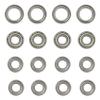 16Pcs Ball Bearing Kit for Tamiya TT02 TT-02 TT02D TT-02D 1/10 RC Car Upgrade Parts Accessories view 2