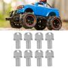 Alomejor RC Car Replacement, Reliable and Durable Hex Wheel Hub Drive, Metal Nut Set, 8Pcs Extension Column for DIY Upgrades, Maintenance, and Customi view 2