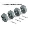 4* Wheel Hex Hubs +4* Axle Pins for Traxxas E-Revo Slash 4WD VXL 1/16 Vehicle view 3