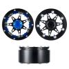 QUE-T 2.2" Metal Beadlock Wheel Rims Set for RC 1/10 Crawler TRX4 SCX10 90046 Pack of 4 (Blue & Black) view 4