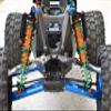 GPM Upgrades Aluminium 6061-T6 Front/Rear L-Shape Piggy Back (Built-in Piston Spring) Adjustable Spring Dampers for 1/5 X-MAXX 6S/8S Monster Truck (77076-4) RC Cars (red) view 2