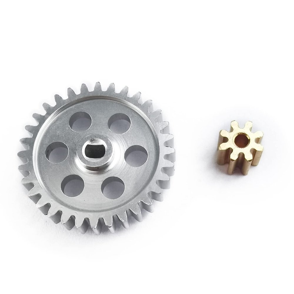 0.5M Transmission Gear 32T & 8T Metal Spur Gear Set for 1/24 Axial SCX24 90081 C10 AXI00002 AXI00004 AXI00005 AXI00006 RC Car