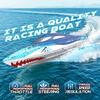 DEERC Full Proportional Remote Control Boat with LED Lights, Shark Graffiti, 20+ MPH,2.4GHz High Speed RC Racing Boats for Lakes,Pool Toys for Kids & Adults view 2
