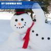 Craft 200pcs Snowman Nose, Plastic Carrot Nose Set Novelty Christmas Snowman Kit Xmas Party Supplies for Winter Outdoor DIY Making Accessories Nativity Accessories view 4