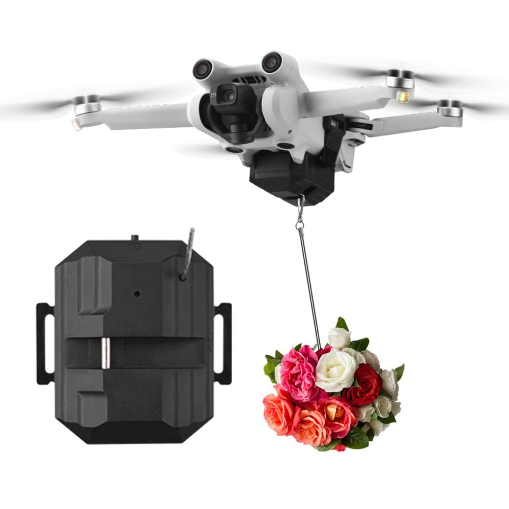 MOOKEENONE Drone Thrower for DJI Mini 3 Pro, FPV Dropping Payload Delivery Thrower Air Dropper Device