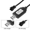 YACSEJAO 2 Pack 7.4V LiPo Battery USB Charger Cable with SM-3P Plug Connector for RC Model Vehicle Buggy Car Truck Boat view 3