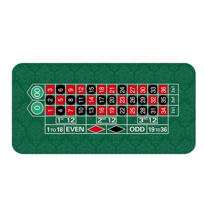 Alabohuke Roulette Mat, 47" X 23.6" Portable Poker Table Top, Casino Style Poker Mat, with Carry Bag for Casino, Party, Home Entertainment