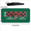 Alabohuke Roulette Mat, 47" X 23.6" Portable Poker Table Top, Casino Style Poker Mat, with Carry Bag for Casino, Party, Home Entertainment view 2