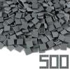 Dark Bluish Gray 22 Tile 500 Parts and Pieces Flat MOC Bricks, Bulk Building Blocks for Smooth Surface Wall Floor, Toy Accessories Compatible with Major Brands view 1