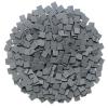 Dark Bluish Gray 22 Tile 500 Parts and Pieces Flat MOC Bricks, Bulk Building Blocks for Smooth Surface Wall Floor, Toy Accessories Compatible with Major Brands view 3