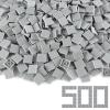 Light Bluish Gray 22 Tile 500 Parts and Pieces Flat MOC Bricks, Bulk Building Blocks for Smooth Surface Wall Floor, Toy Accessories Compatible with Major Brands view 1
