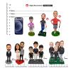 mydedor Custom Bobble Heads Figures Male Golfer with Black T-Shirt Figurines Customized Doll, Handmade Personalized Car Dashboard Gift for Dad Father Husband Businessman Boss Coworker view 4
