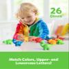 Coogam Matching Letters Fine Motor Toy, 26 PCS Double-Sided ABC Dinosaur Alphabet Match Game with Uppercase Lowercase, Preschool Educational Montessori Learning Toys for Toddlers view 2