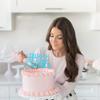 1 Pack Happy Sweet 16 Cake Topper Glitter 16th Birthday Cake Pick for Cheers to 16 Years Old 16th Birthday Party Cake Decorations Supplies Light Blue view 4