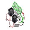 GPM Upgrades Aluminum 7075-T6 Motor Heatsink with Dual Cooling Fan and Adjustable Mount for 1/5 Kraton 8S BLX Monster Truck (ARA110002) (ARA5810) 1/5 X-MAXX XO-01 RC Cars (Green) view 1