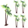 Abaodam Simulated Coconut Tree Decoration Miniature Palm Tree for Micro Landscape DIY Terrarium Garden Dollhouse Decor 4.9 Inch Waterproof Artificial Plant view 1