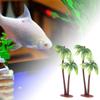 Abaodam Simulated Coconut Tree Decoration Miniature Palm Tree for Micro Landscape DIY Terrarium Garden Dollhouse Decor 4.9 Inch Waterproof Artificial Plant view 2