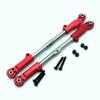 Stainless Steel Adjustable Turnbuckle Rear Upper Tie Rod with Aluminum Ends Red for Arrma 1/8 Kraton Outcast Notorious Talion 1/7 Fireteam AR330221 AR330230 view 2
