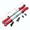 Stainless Steel Adjustable Turnbuckle Rear Upper Tie Rod with Aluminum Ends Red for Arrma 1/8 Kraton Outcast Notorious Talion 1/7 Fireteam AR330221 AR330230 view 3