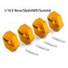 4* Wheel Hex Hubs +4* Axle Pins for Traxxas E-Revo Slash 4WD VXL 1/16 Vehicle view 3