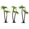 Abaodam Mini Coconut Palm Tree Decoration 3 Pieces Artificial Miniature Trees for Fairy Garden Dollhouse Micro Landscape DIY Ornaments view 1
