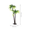 Abaodam Mini Coconut Palm Tree Decoration 3 Pieces Artificial Miniature Trees for Fairy Garden Dollhouse Micro Landscape DIY Ornaments view 2