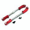 Stainless Steel Adjustable Turnbuckle Tie Rod Steering Link with Aluminum Ends Red for Arrma 1/8 Kraton Outcast Notorious Talion 1/7 Fireteam AR340071 AR330230 view 2