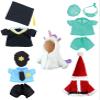 DolliBu Large Stuffed Animal Dress Up Set for Teddy Bear Toys - Costume Pack Has Unicorn, Santa Claus, Graduation Gown, Doctor Scrub Uniform, and Police Officer Clothes for Stuffed Animals - 5 Outfits view 1