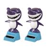SEADEAR 2pcs Car Decoration Solar Shark Solar Dancing Shark Ornamentss Solar Powered Dancing Shark Bobble Head Ornaments Shark Decoration Use for Car Office Desk Home Decor view 2
