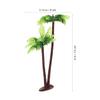 Abaodam 12 Pcs Miniature Plastic Coconut Palm Trees for DIY Micro Landscape Dollhouse Decor Fairy Garden Accessories Waterproof Mini Palm Tree Craft Supplies view 2