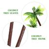 Abaodam 12 Pcs Miniature Plastic Coconut Palm Trees for DIY Micro Landscape Dollhouse Decor Fairy Garden Accessories Waterproof Mini Palm Tree Craft Supplies view 4