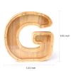 WOOD CITY Letter Piggy Bank for Adults Boys Girls Kids, Wooden 9 inch Large Personalized Bills and Coins Bank Money Box, Customized Name DIY Creative Gift for Real-Money, Alphabet Decorations (G) view 2