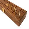 Le Club Luxury Spinnner Domino Set with Handcrafted Walnut Case and Cribbage / Counter Top - Tournament Quality 28 Indestructible Spinner Domino (Domino Set with Personalized Brass Plate) view 4