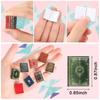 1: 12 Scale Miniatures Dollhouse Books Mini Miniatures Books Dollhouse Accessories Tiny Things Timeless Model for Library Decorations DIY Projects Girl Boy Doll Houses School Room (200 Pieces) view 2