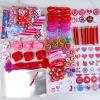 Winlyn 120 Pcs Valentine's Day Stationery Toy Assortment Set Valentine Prizes Rewards Bulk Valentine Goodie Bags Stuffers for Kids Students Valentine Party Favors Treat School Classroom Gift Exchange view 3