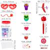 Winlyn 112 Pcs Valentine's Day Stationery Toy Assortment Set Valentine Goodie Bags Stuffers Valentine Rewards Prizes Bulk for Kids Students Valentine Party Favors Treats School Classroom Gift Exchange view 4