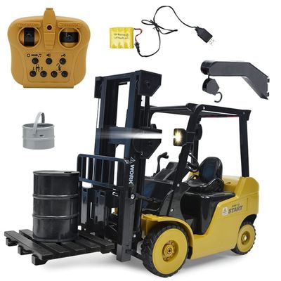 QIYHBVR 1/8 Scale RC Construction Engineering Forklift Toy Truck with Light/Sound