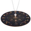 INFUNLY Witch Pendulum Board Eyes Runes Wooden Dowsing Planchette Board 7.9" Metaphysical Message Board with Pendulum Crystal Necklace for Beginners, Witchcraft Altar Supplies view 1