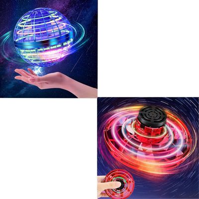 HONBQYCC Flying Orb Ball (Blue) + Ifly Flying Spinner (Red)