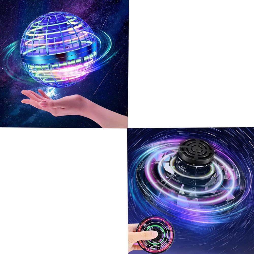HONBQYCC Flying Orb Ball (Blue) + Ifly Flying Spinner (Black)
