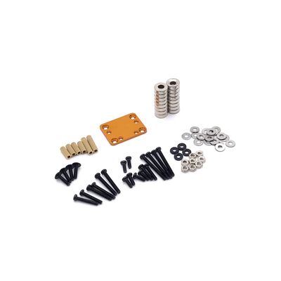 NORMICHIC RC Car Shell Modified Fixed Mount Upgrade Kit for 1/28 WLtoys K969 K979 K989 K999 P929 P939 284131 Kyosho Mini-Q Series (Gold)