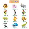 24 Packs Valentines Day Gifts for Kids School, Animal Building Blocks with Valentines Cards for Kids Classroom, Class Gifts Exchange, Party Favors for Kids Boys Girls Friendsine's Greeting Cards view 2