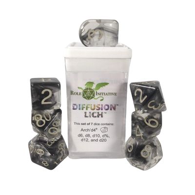 Diffusion Lich - Set of 7 Dice Set of 7 w/Arch'd4
