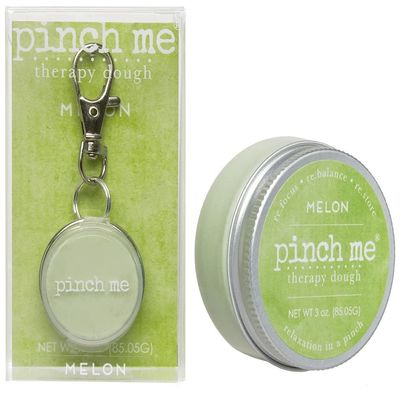 Pinch Me Therapy Dough Locket Combo - Holistic Aromatherapy Stress Relieving Putty  .3oz Clip-On Locket Scent + 3oz Dough Melon