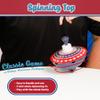 Way Back Toys Spinning Top, Novelty Easy to Spin Toy with Hand Spinner Gyro, Colorful Red White and Blue Pattern, Retro Spinning Toy for Ages 3 and up view 2
